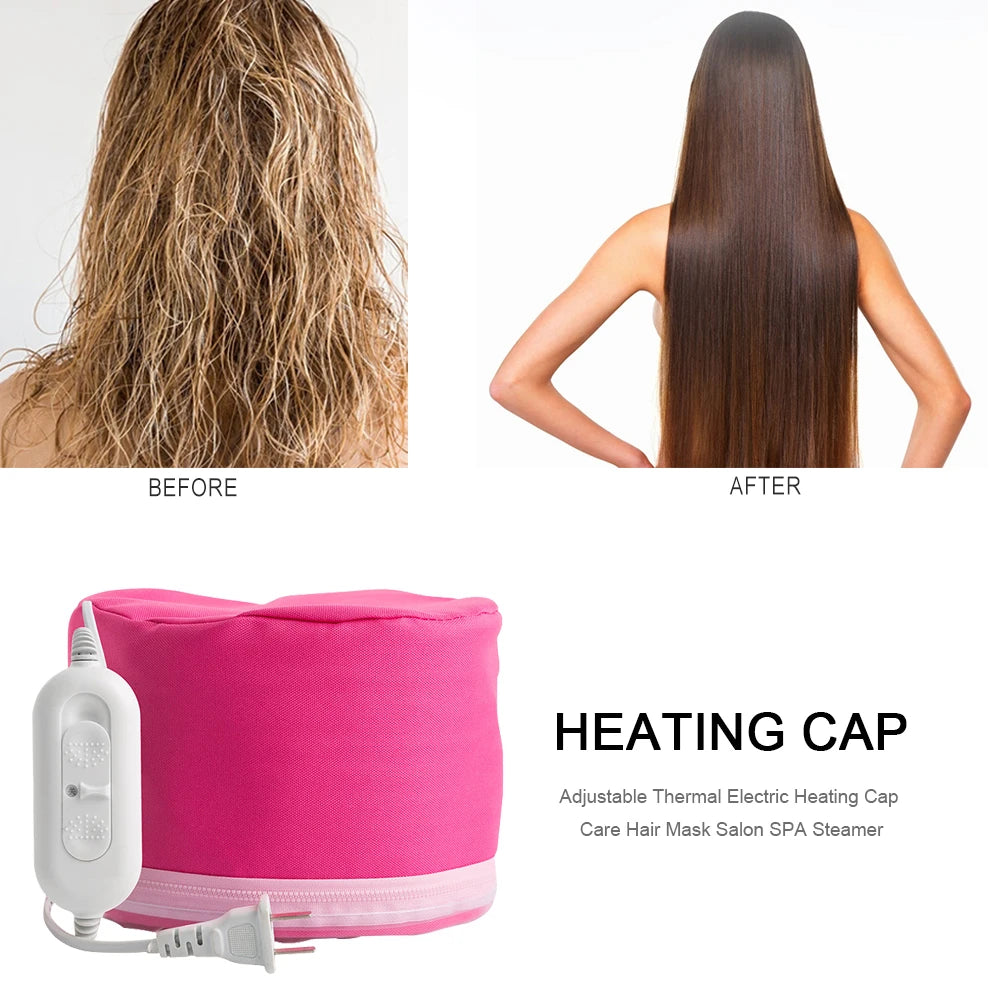 Adjustable Heating Hair Cap Steamer Nourishing Thermal Treatment