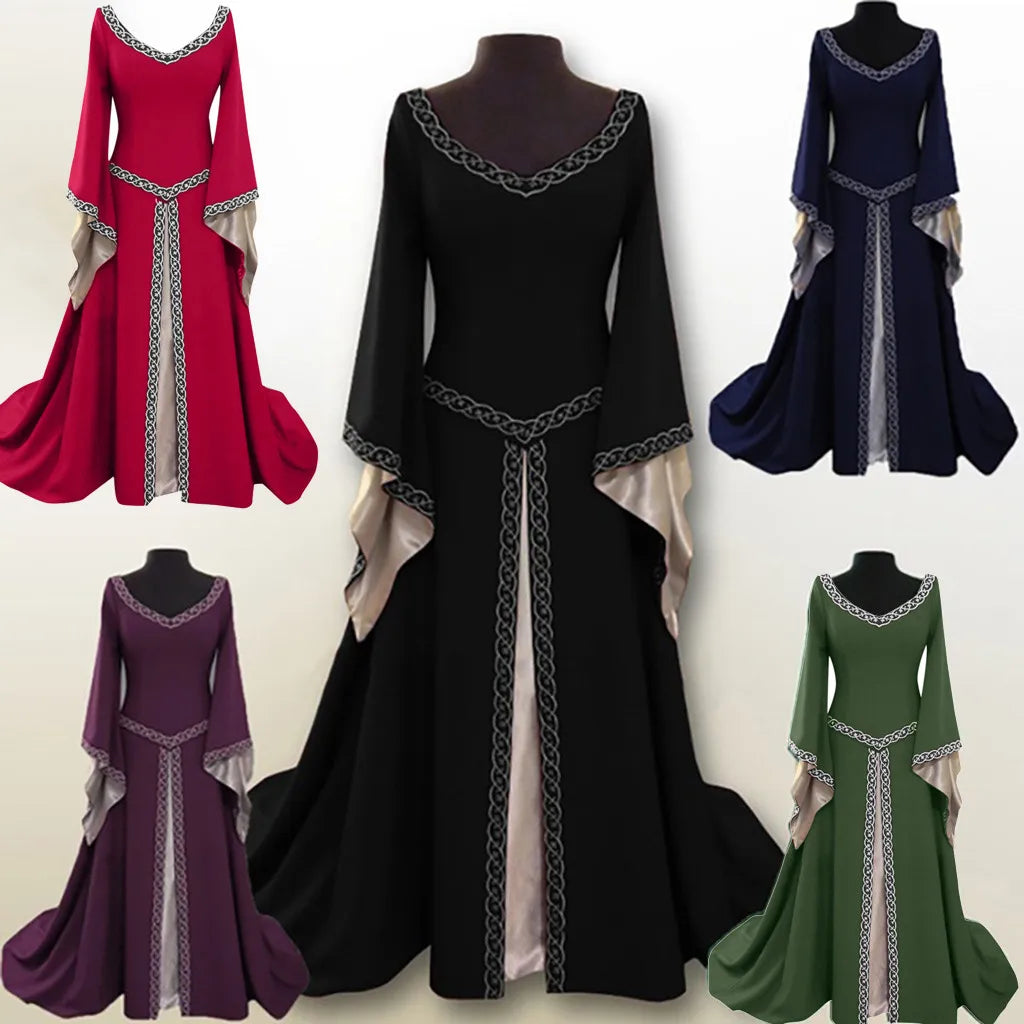 Medieval Palace Princess Dress Women Costumes Long Dress