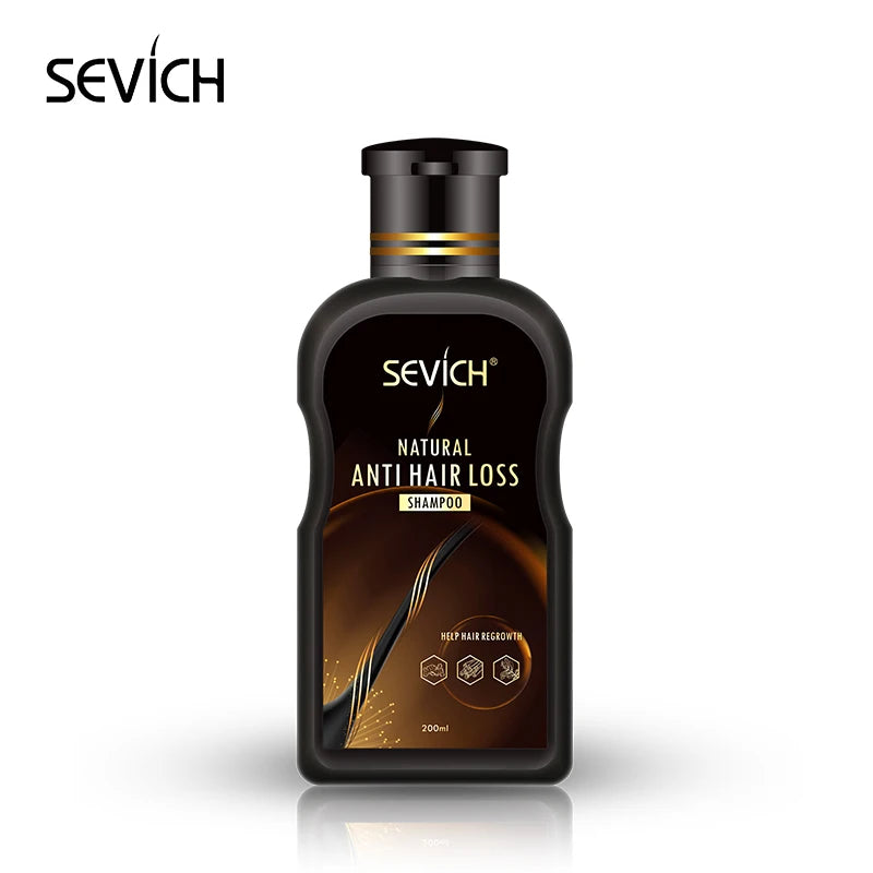 Sevich 2pcs/set Anti-Hair Loss Set 200ml Ginger Hair Loss Treatment Shampoo Natural 30ml Herbal Fast Hair Growth Spray Hair Care