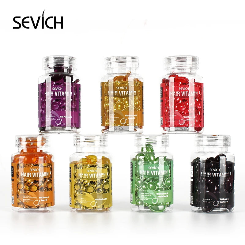 Sevich 3PCS/SET Keratin Complex Oil Hair Vitamin Capsule Set