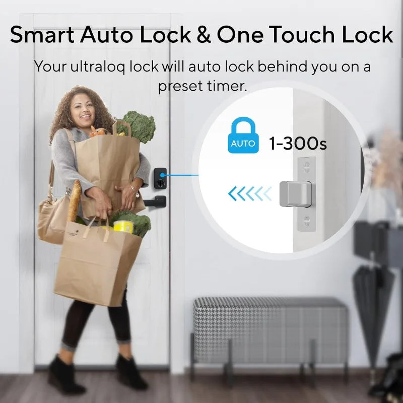 7-in-1 Keyless Entry Door Lock with Fingerprint ID