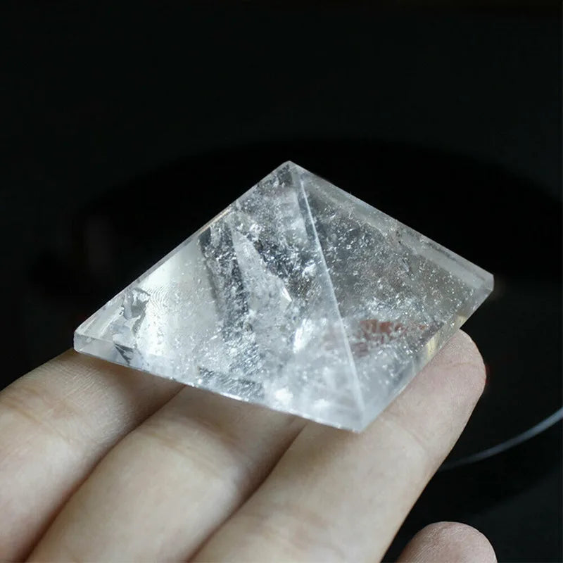 Raw Natural Clear Quartz Crystal Pyramid