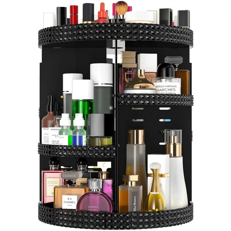 360 Degree Rotating Makeup Organizer, Extra Large Capacity Cosmetics Organizer