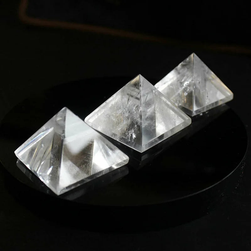 Raw Natural Clear Quartz Crystal Pyramid