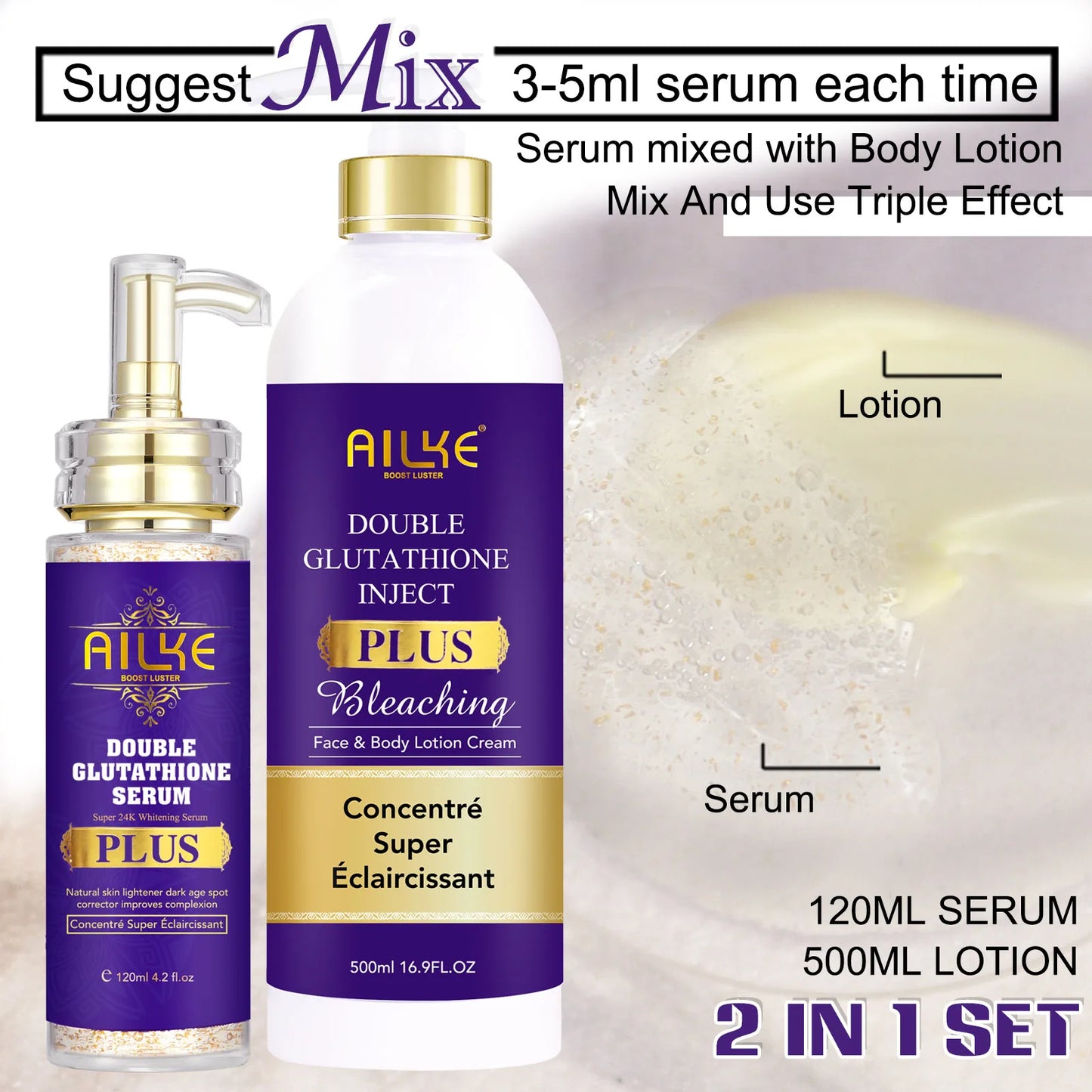 AILKE Skin Lightening Serum, Whitening Serum For All Skin Types