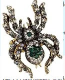 YACQ Spider Brooch Pin Pendant