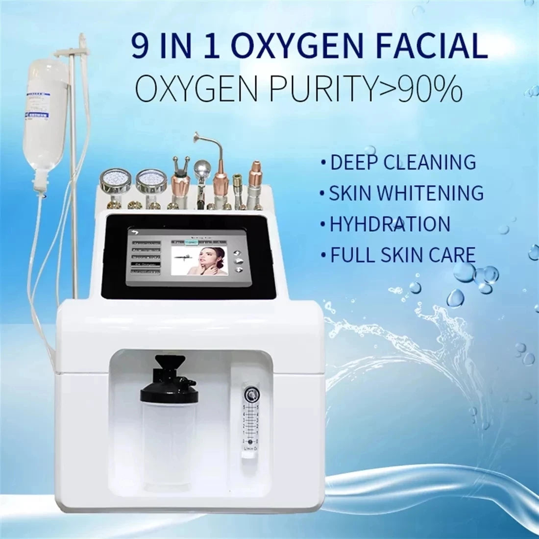 2024 New Skincare Hyo Microdermabrasion Facial 9 in 1 Portable  Beauty Facial Machine