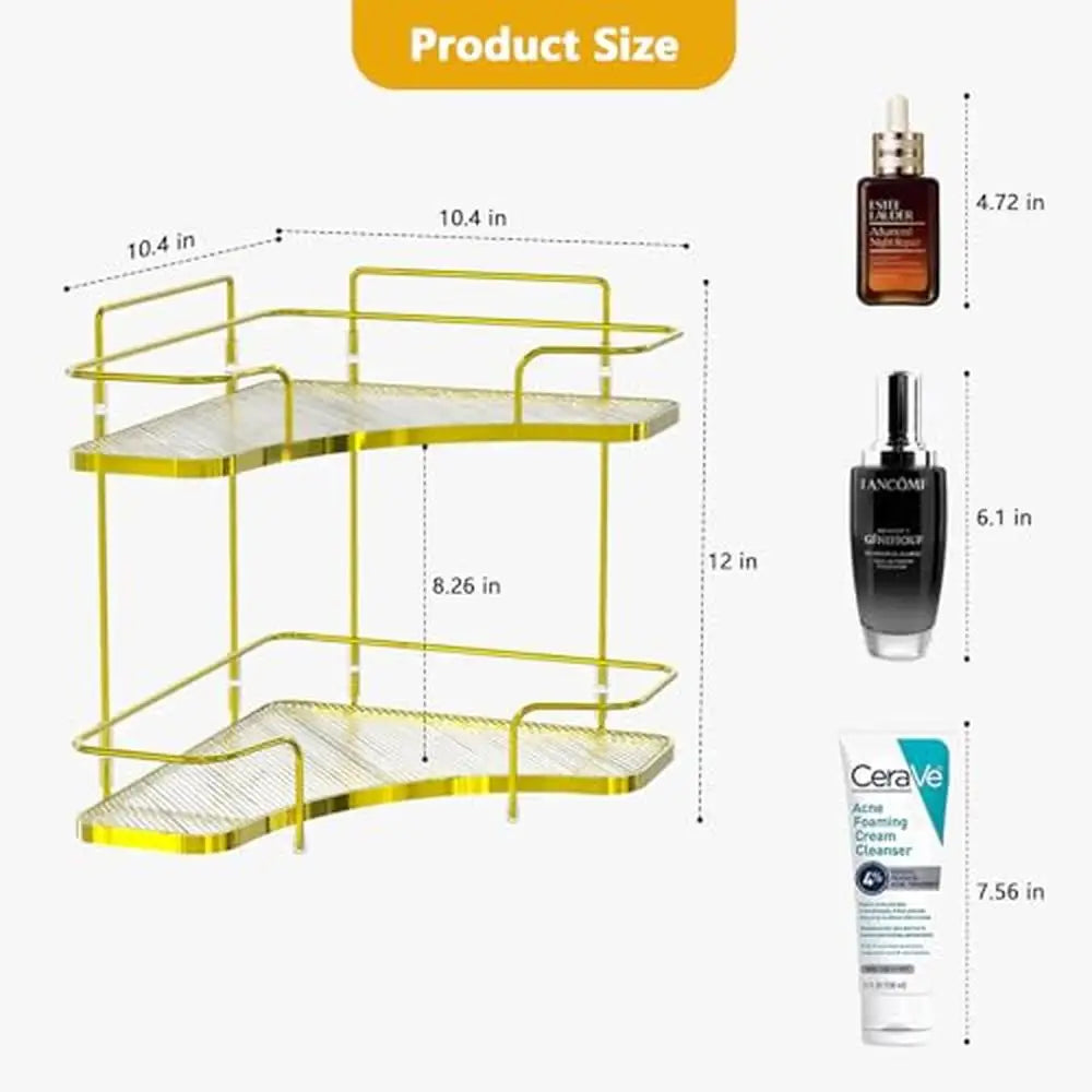 Corner Bathroom Counter Organizer