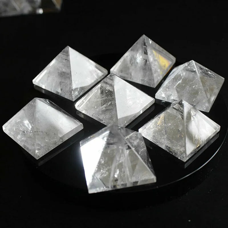 Raw Natural Clear Quartz Crystal Pyramid