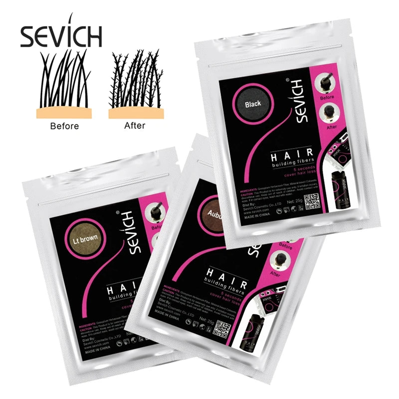 SEVICH 100g Refill Hair Thickening Fiber 10 Colors Hair Treatments