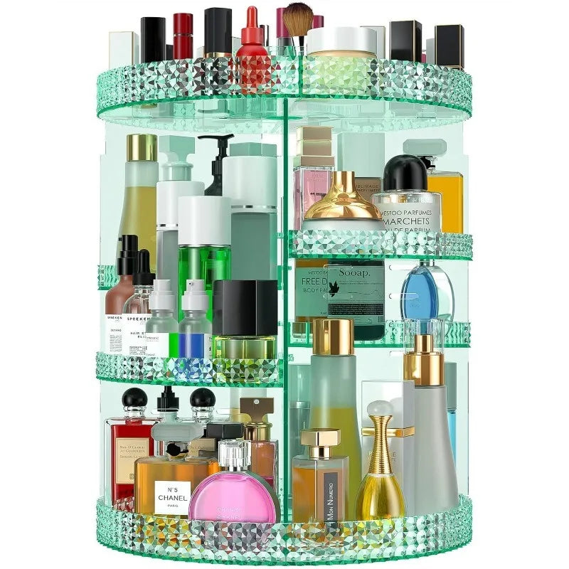 360 Degree Rotating Makeup Organizer, Extra Large Capacity Cosmetics Organizer