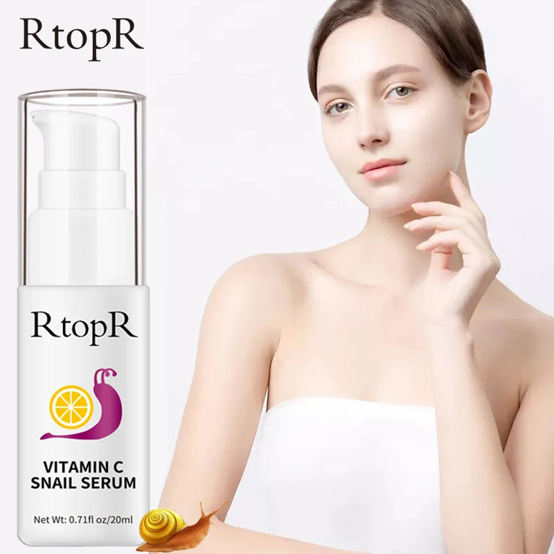 VitaminC Snail Serum Rejuvenation Anti Wrinkle Firming Bright Skin Serum