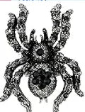 YACQ Spider Brooch Pin Pendant