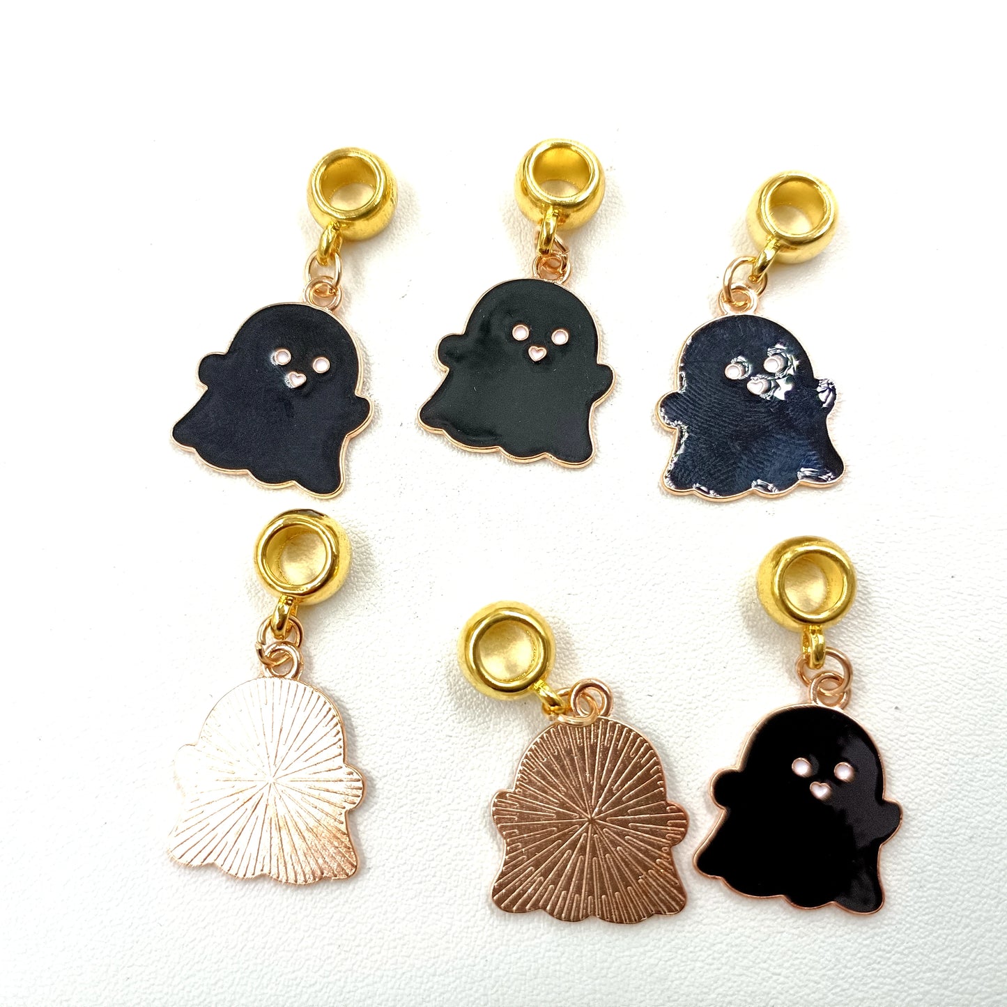 Almei 6Pcs of Jewelry Ornaments for Halloween, Jewelry Ghost Charms for Halloween