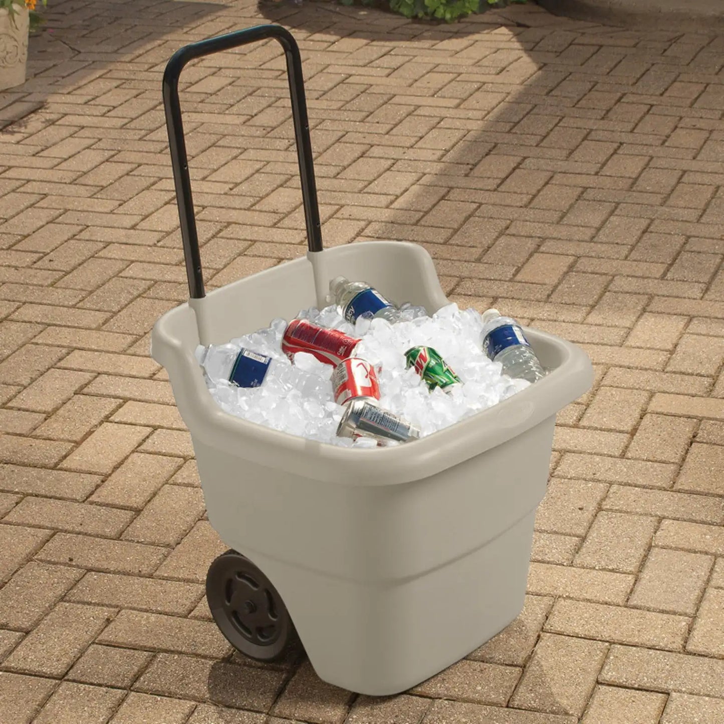 Multi-Purpose Cart with Wheels Rolling Lawn Utility