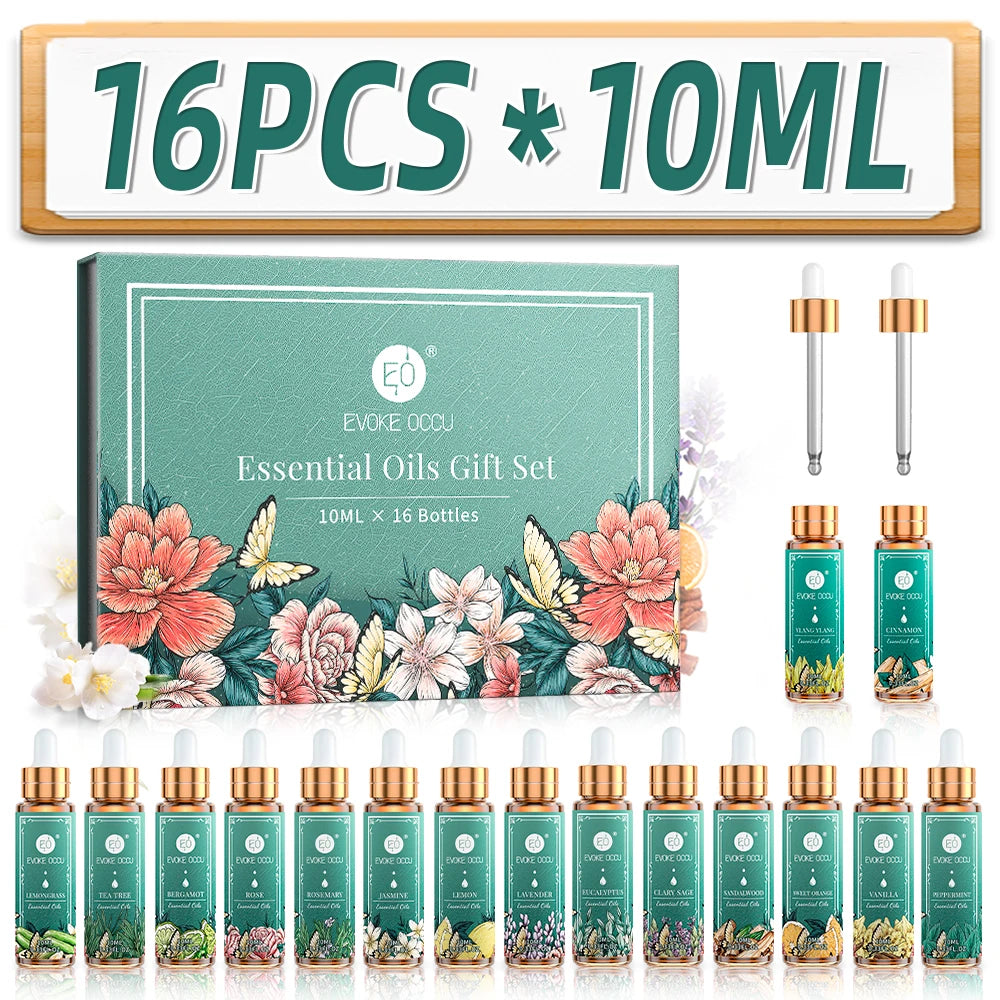 16 Set Pure Essential Oils,100% Naturel and Undiluted