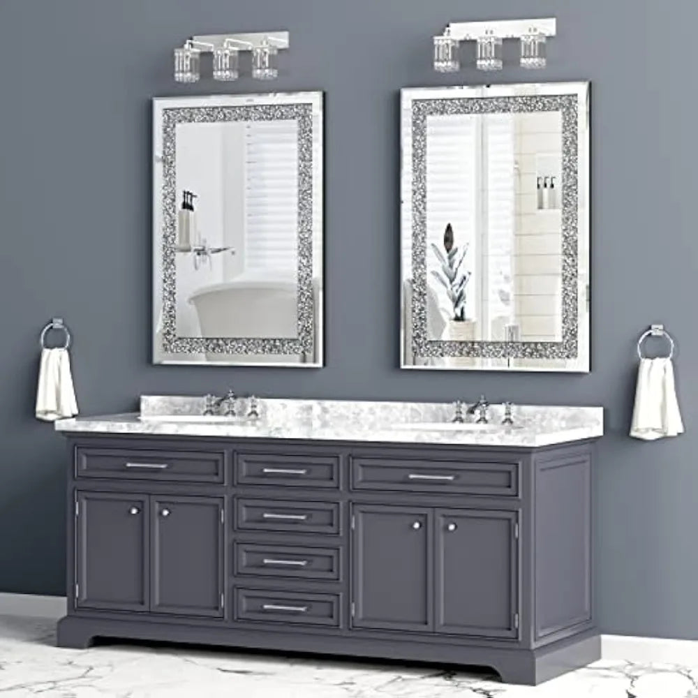 Crystal Bathroom Mirror