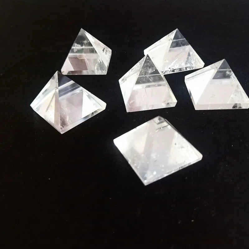 Raw Natural Clear Quartz Crystal Pyramid