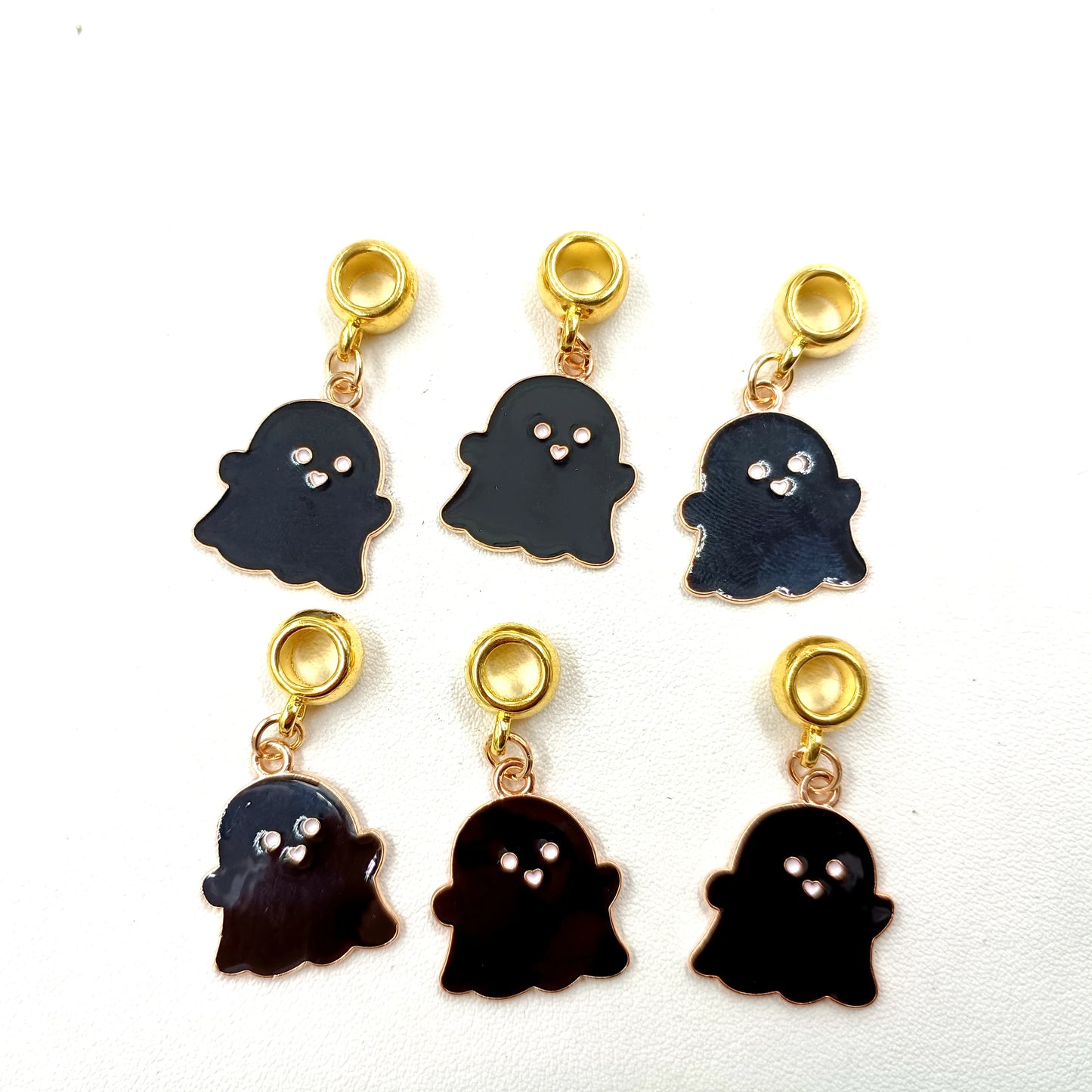 Almei 6Pcs of Jewelry Ornaments for Halloween, Jewelry Ghost Charms for Halloween